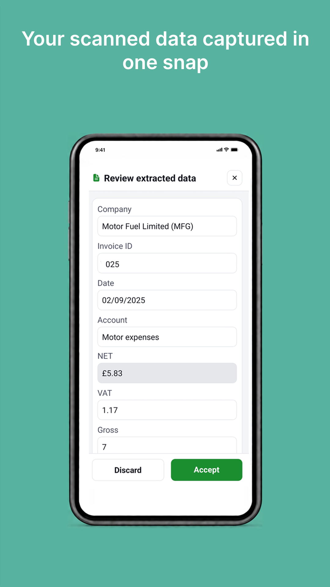 Export screen